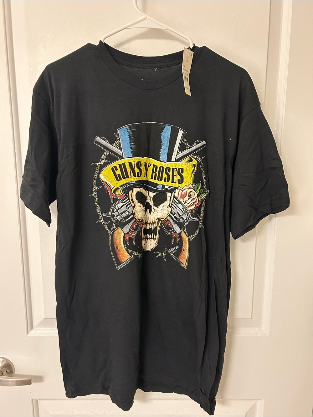 Bravado Black Guns N' Roses Graphic Tee with Yellow & Blue Accents
